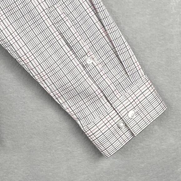 Calvin Klein Men's XL Stain Shield Extra Slim Fit Long Sleeve Shirt Plaid NEW - Picture 8 of 14